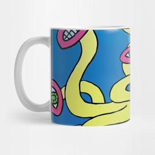 NEON AVATAR BIOMORPHIC FIGURINE ILLUSTRATION Mug